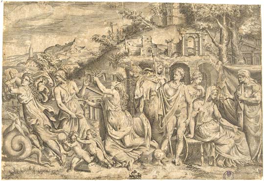 Giulio Bonasone - Giasone e Medea